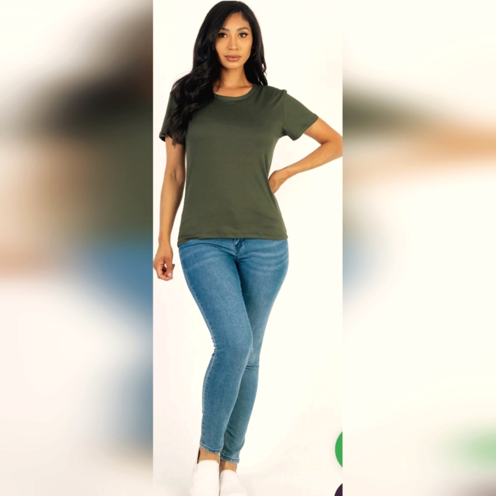Capella Apparel Oversize Basic Short Sleeve Crew Neck T-shirt